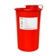 Pojemnik na odpady medyczne IG 2L wysoki, czerwony, pokrywa (szt.) - 2,5ligw.png