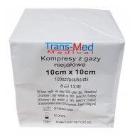 Kompresy gazowe niesterylne TRANS-MED 10x10cm 13N 8W 100szt - kompresy_10_x_10_cm_trans_med_niejalowe.jpg