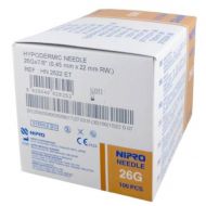 Igła NIPRO 0,45 x 22 mm 26G brązowa 100szt - nipro_needle_0,45_x_22.jpg
