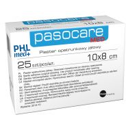 Plaster sterylny opatrunkowy PASOCARE MED 8 cm x 10 cm - szt. - plastry_jalowe_pasocare_med_8x10cm_box.jpg