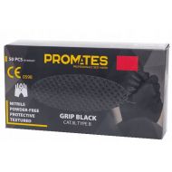 Rękawica M nitryl GRIP czarna ProMates (50szt) - rekawice-nitrylowe-czarne-grip-bardzo-grube-50-szt-rozm-l-promates.jpg