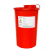 Pojemnik na odpady medyczne IG 2L wysoki, czerwony, pokrywa (szt.)